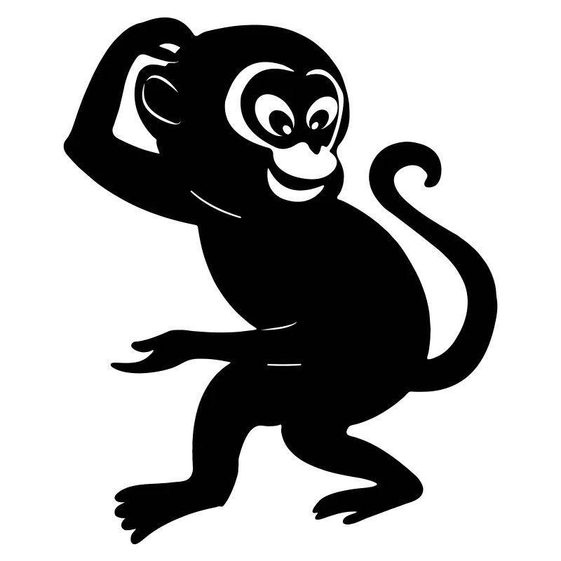 Monkey shadow figure