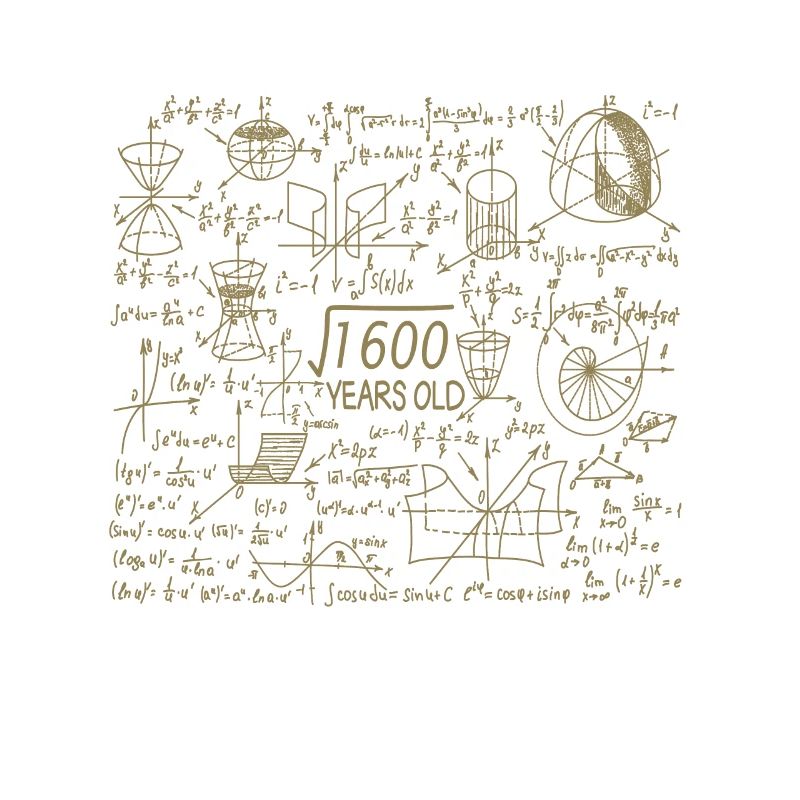 40th birthday for math teachers and math nerds