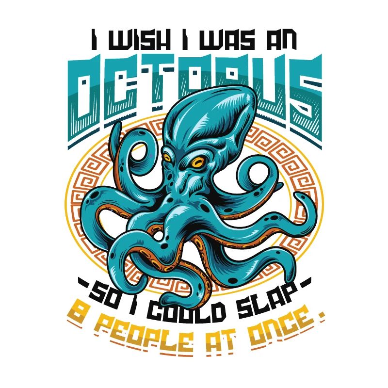 Slap 8 Menschen Auf Einmal Octopi Funny Octopus