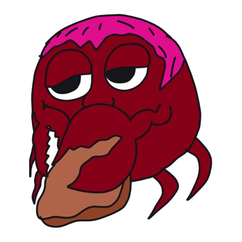 Happiness A Crab Making Biscuits