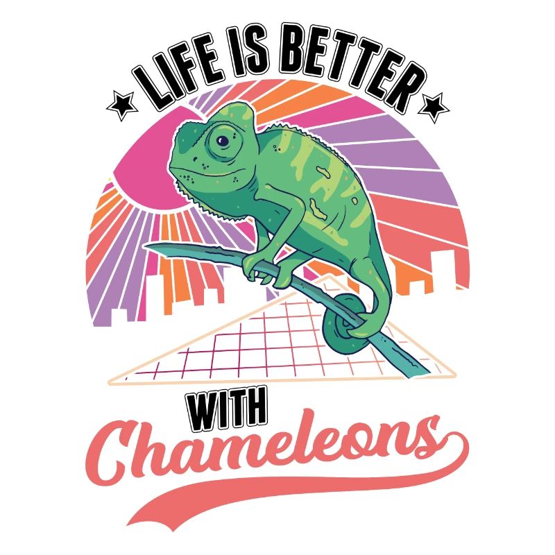 Das Leben ist besser mit einem Chameleon