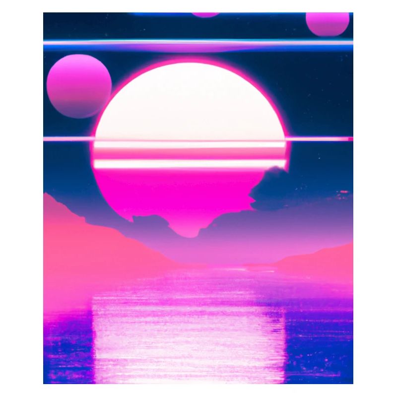 Vaporwave Sun Synthwave Sunset