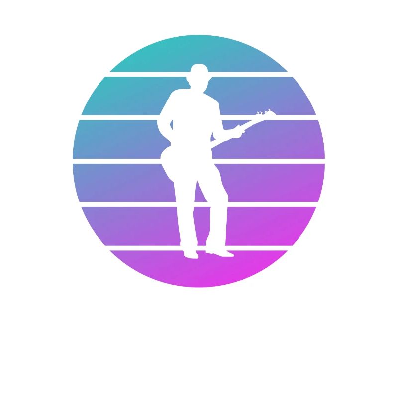 Retro bassista basso