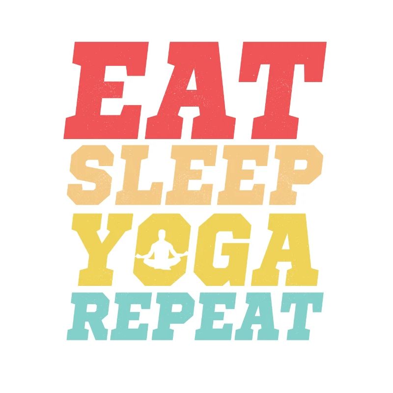 Manger Sommeil Yoga Répéter Intructor Enseignant