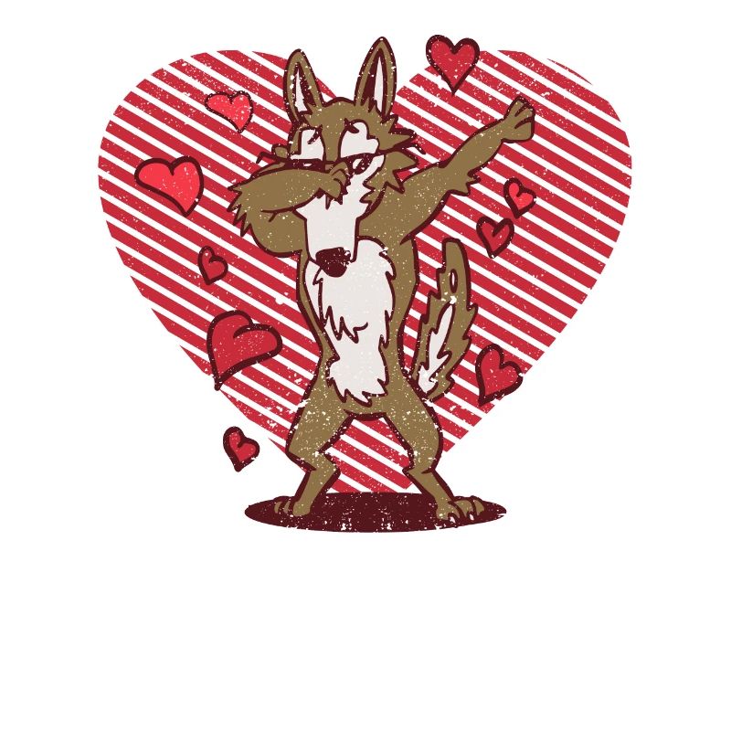 Dab German Shepherd Heart Valentine's Day