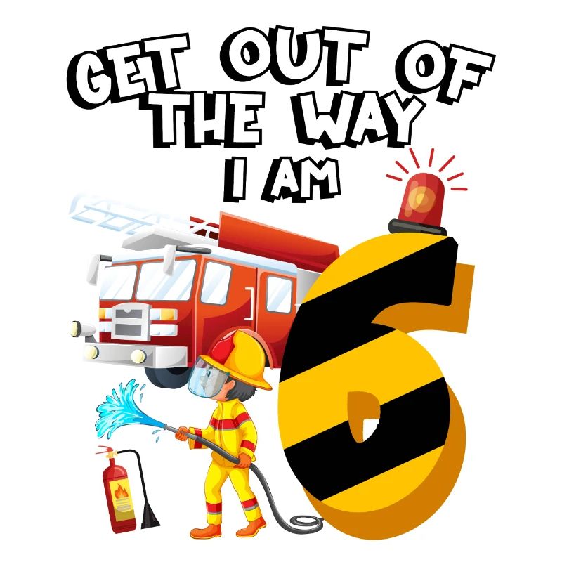 Fire engine firefighting I am 6 years old