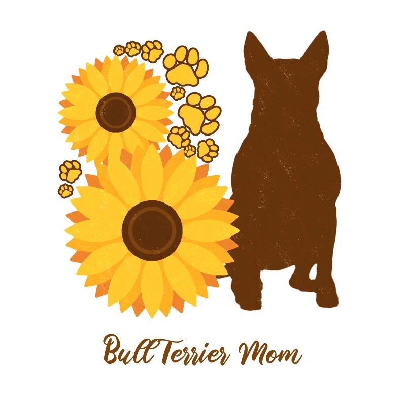 Sonnenblumenmutter - Bullterrier