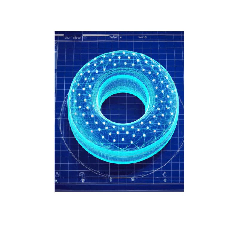 Donut Blueprint Pastry Chef Cake Baking