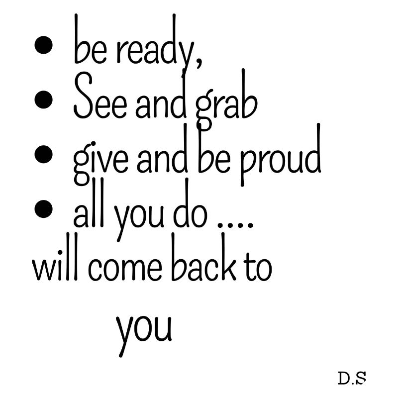 Be ready.....