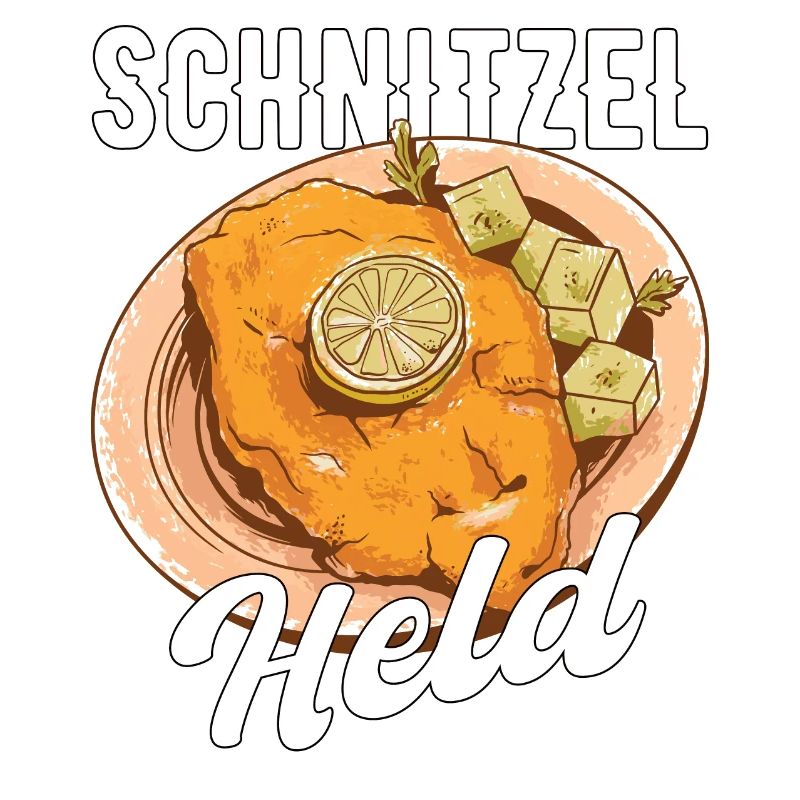 Schnitzel Held Fleisch Geschenk