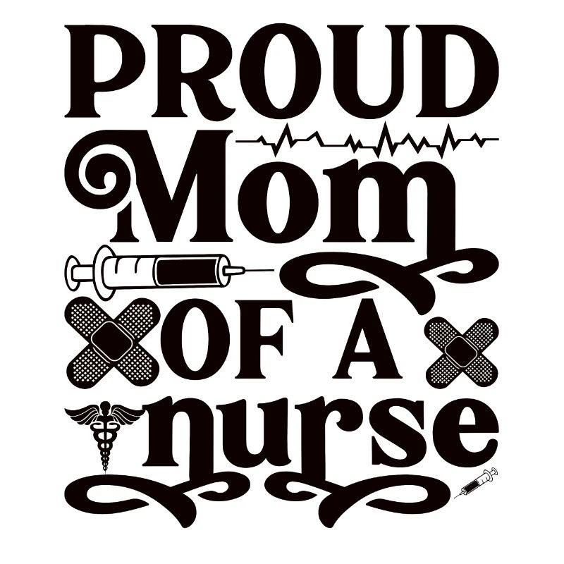 Stolze Mutter einer Krankenschwester