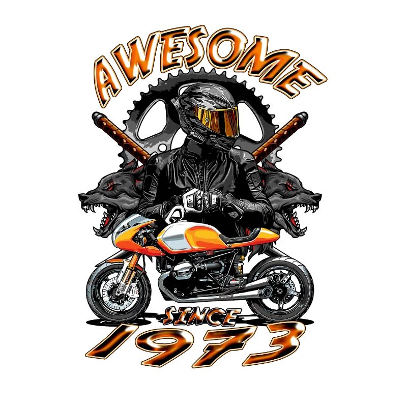 Awesome since 1973, Biker Geburtstag