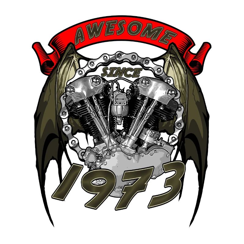 Awesome since 1973, Biker Geburtstag