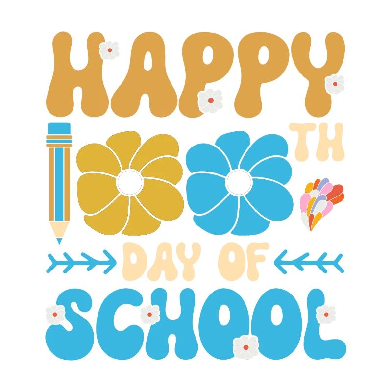 Joyeux 100e jour d’école Fleurs Décorations florales