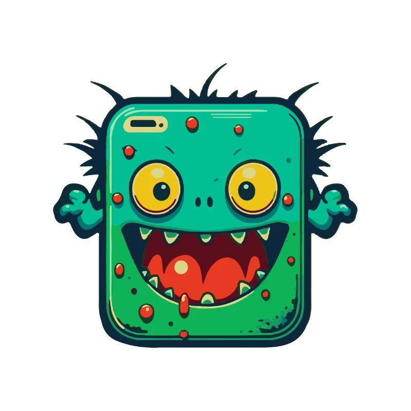 Monster Crash - Monstre de tablette verte effrontée