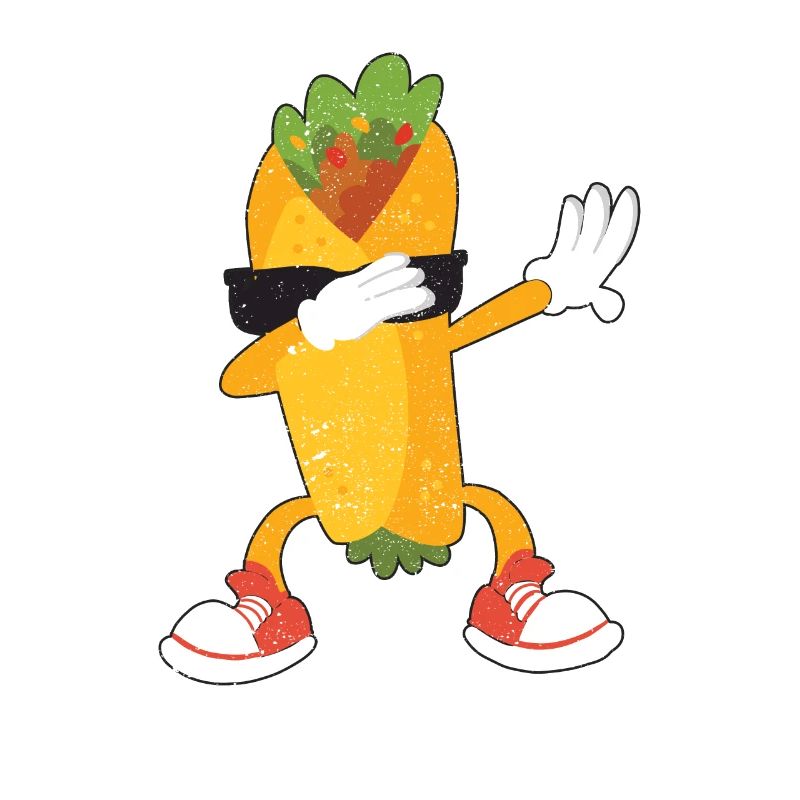 Funny Dabbing Burrito Cinco de Mayo Dab Dance
