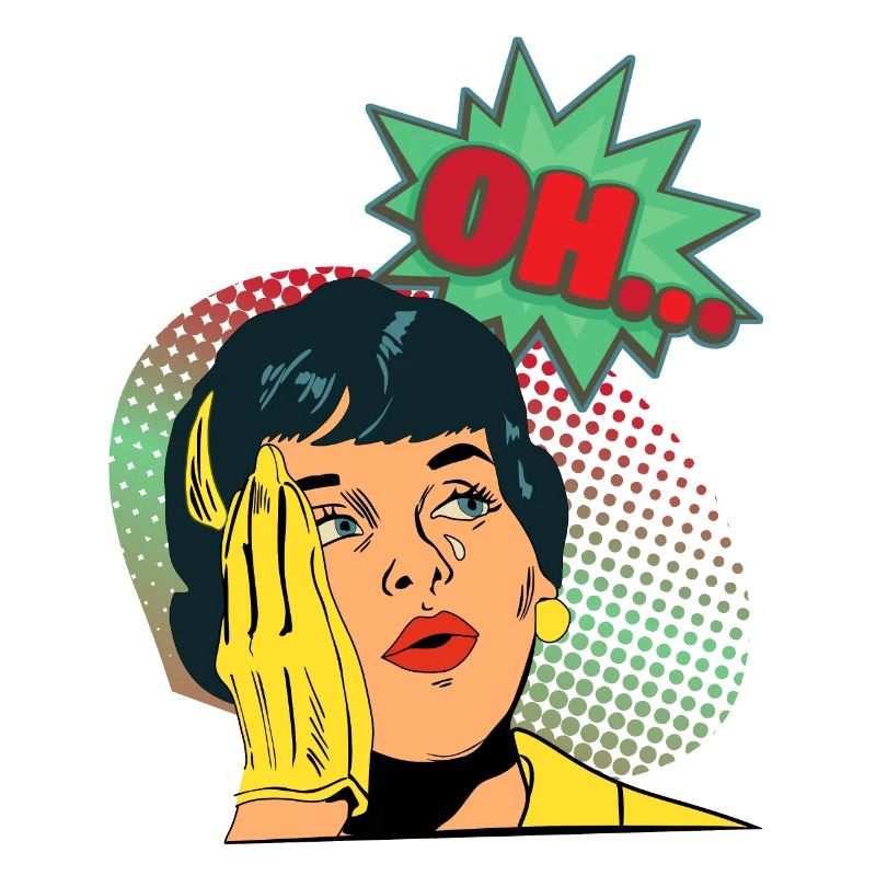 Comic, Comic-Strips, Mädchen, Crying-Girl, Spruch