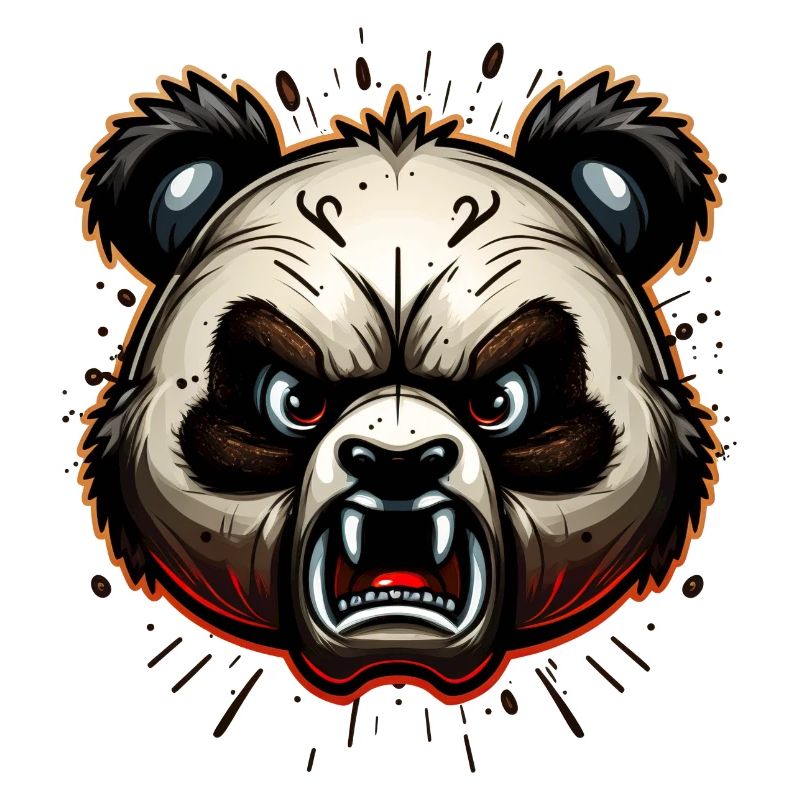 Wütender Panda