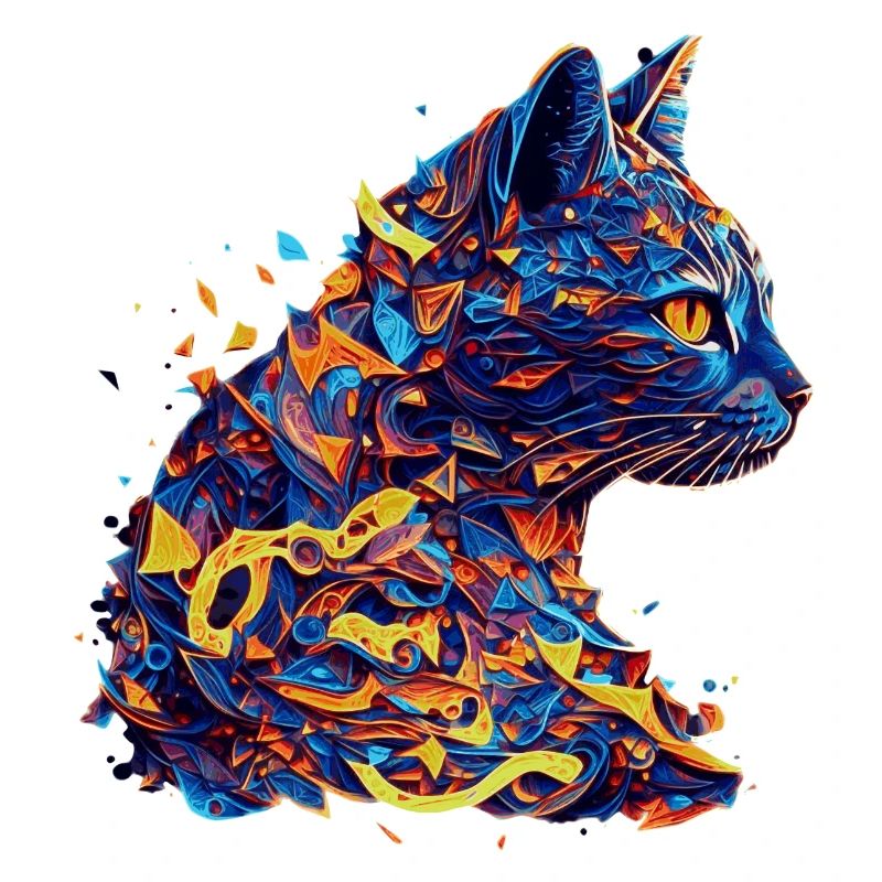 Vector kittens as beautiful eye-catching artwork