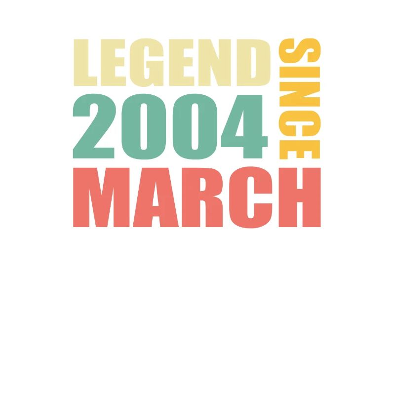 19th birthday March Born 2004 Gift idea