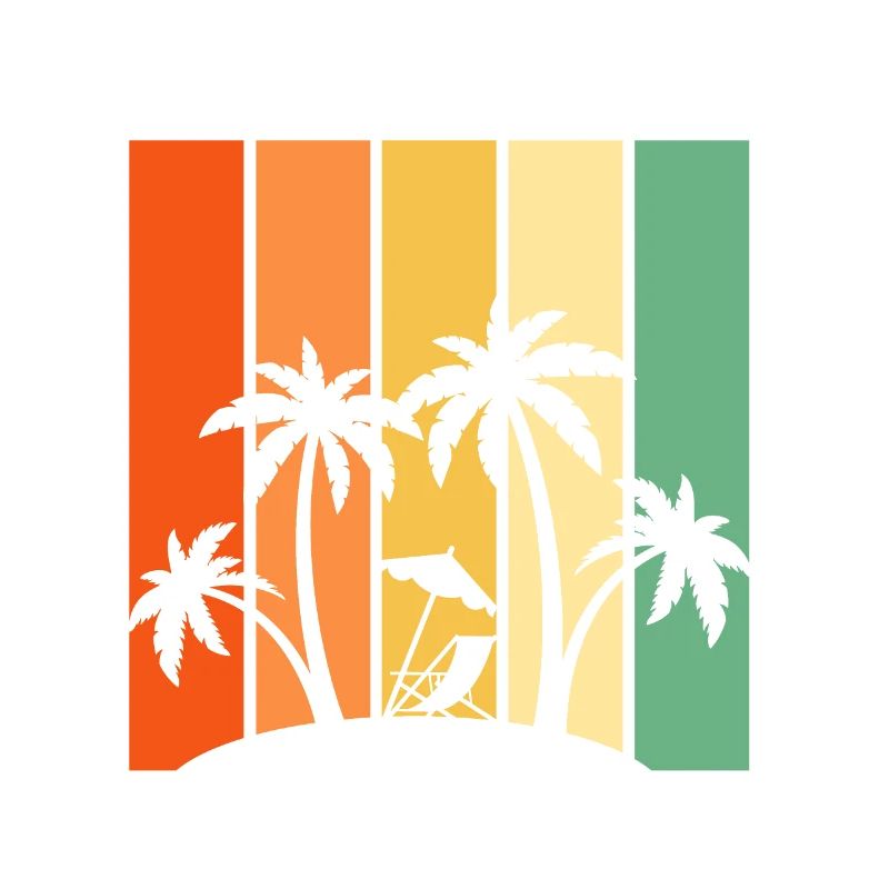 Summer vibes - Palms, Sun, State, Summer