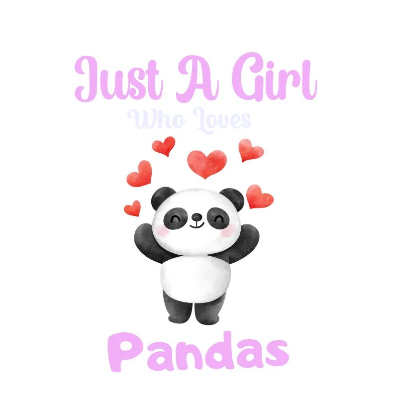 Nur ein Mädchen das Pandas liebt Panda Bär Shirts