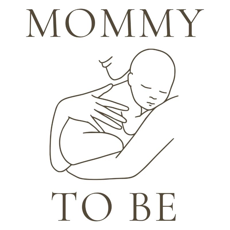Conception de silhouette de maman en devenir