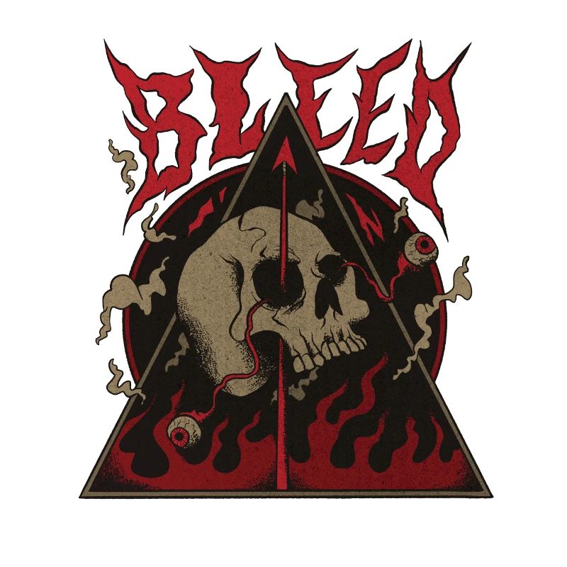 Créatures serpent et crâne de l’enfer