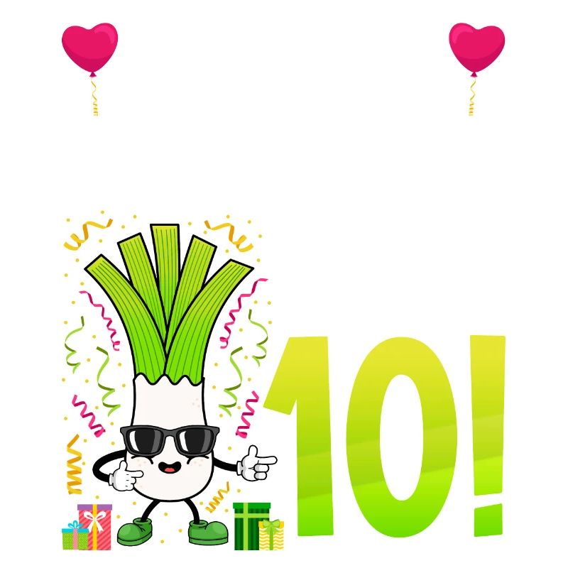 Hurra der Lauch wird 10