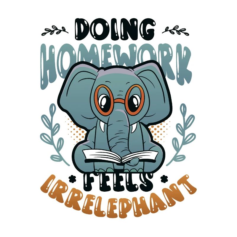 Doing homework doesn't feel good