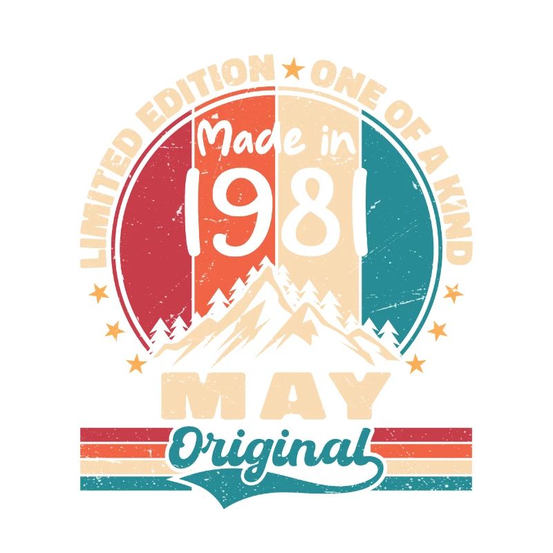 May 1981 Birthday May 1981 Original May Gift