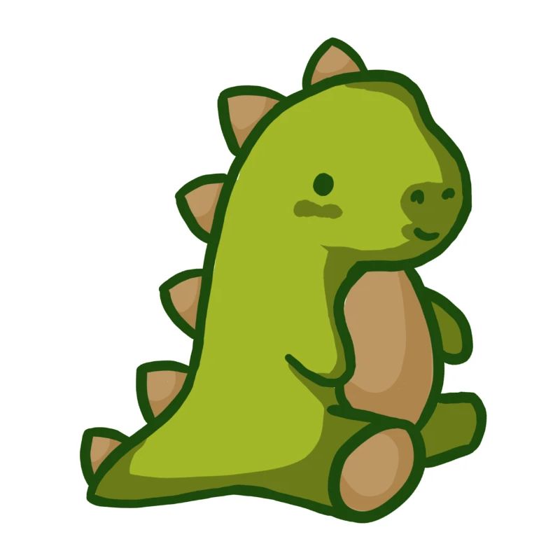 Süßer Dinosaurus, der wie ein Teddybär aussieht