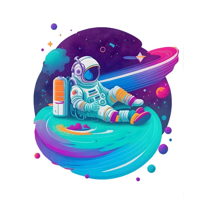 Un astronaute se détend dans l’espace