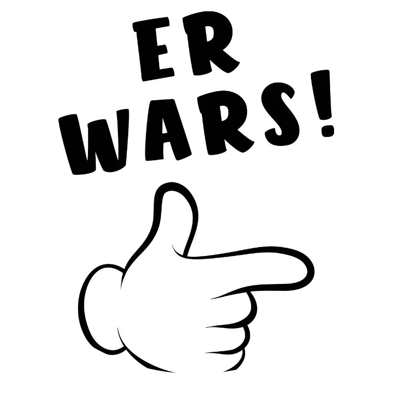 Er wars - Comic Finger - Spruch