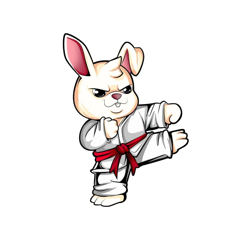 Comic Rabbit Does Karate