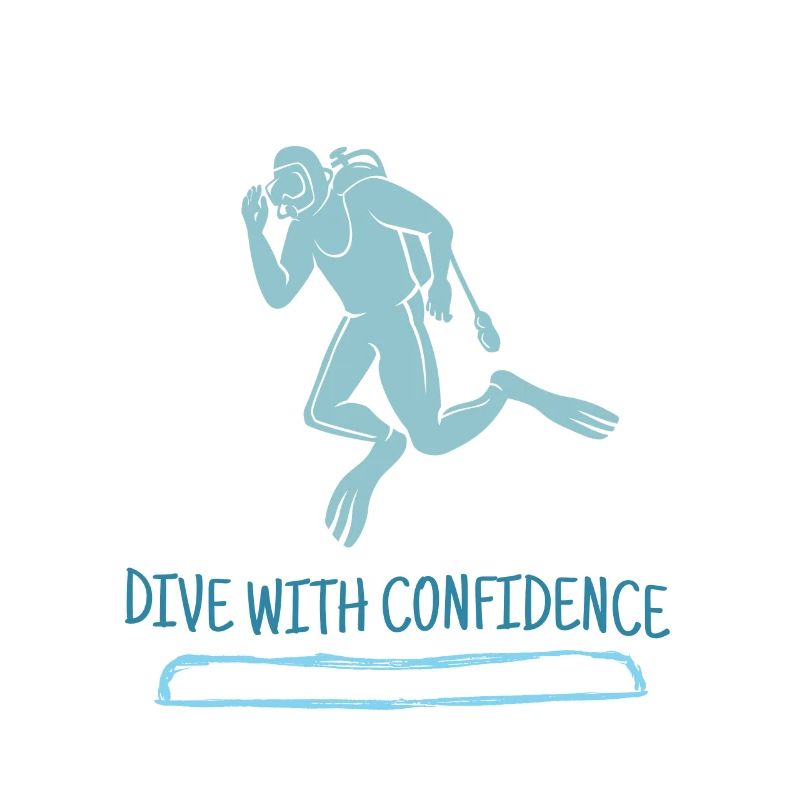 Dive With Confidence Retro Diver Designs Present