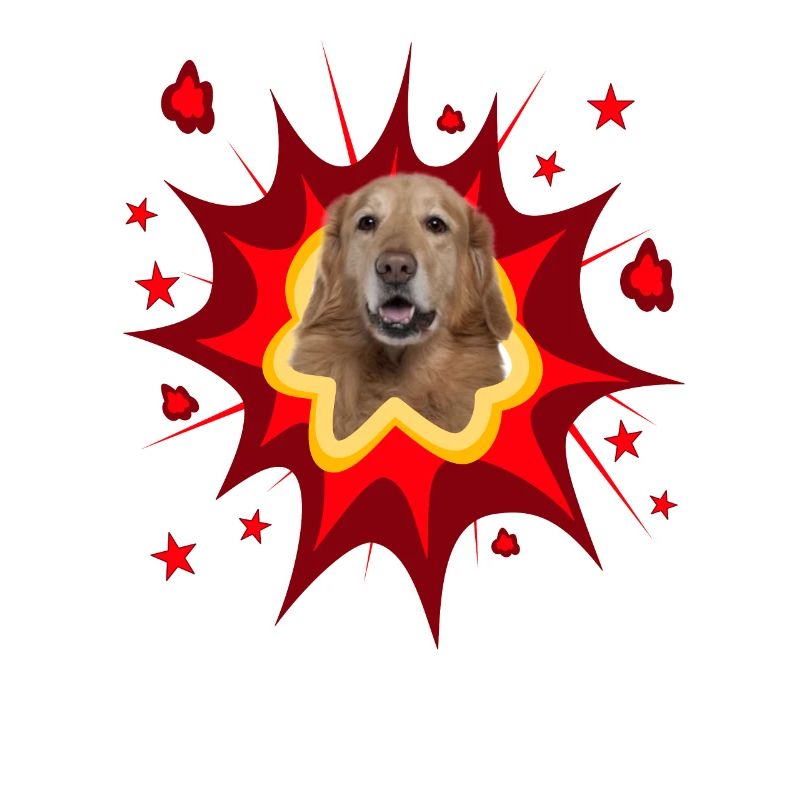 Conception de chien comique - Pow - Hovawart
