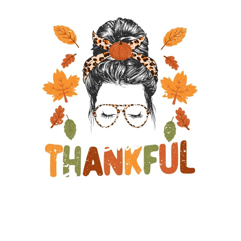 Eine dankbare Oma Thanksgiving Day Herbst Saison