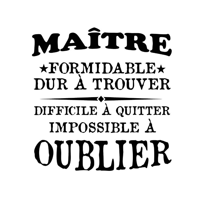 Maître formidable idée cadeau maître d'école