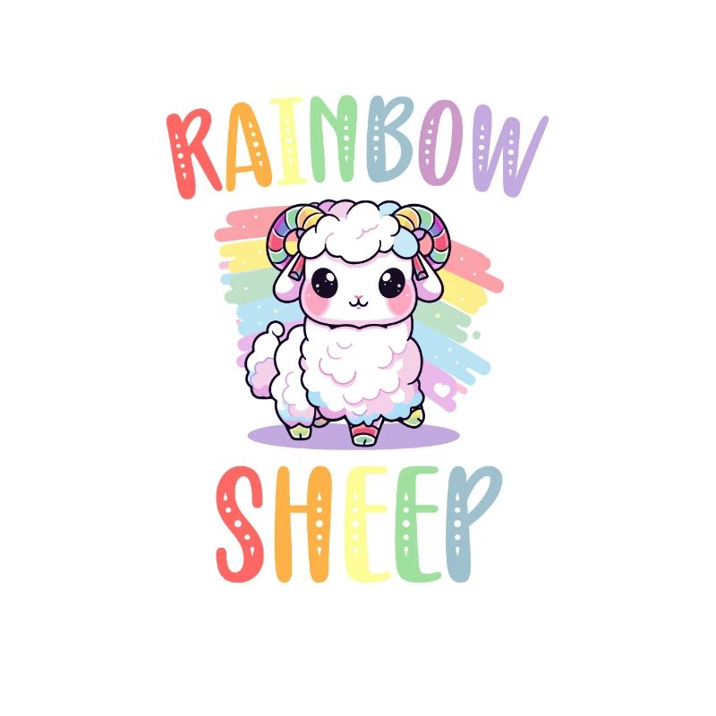 Rainbow Sheep LGBT Lesbisch Schwule Community Stolz