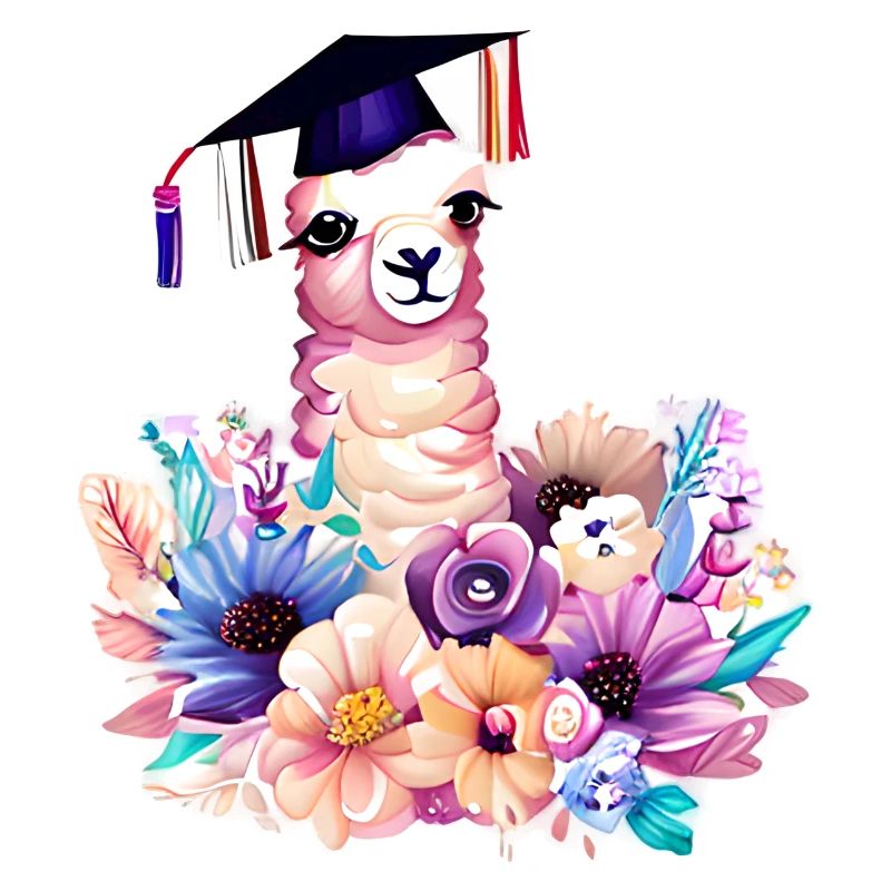 Bachelor Schulabschluss Alpaka Studium Absolvent