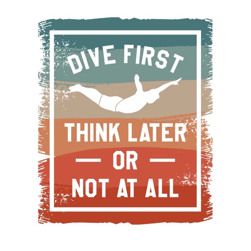 Erst tauchen, später denken oder gar nicht Klippenspringen