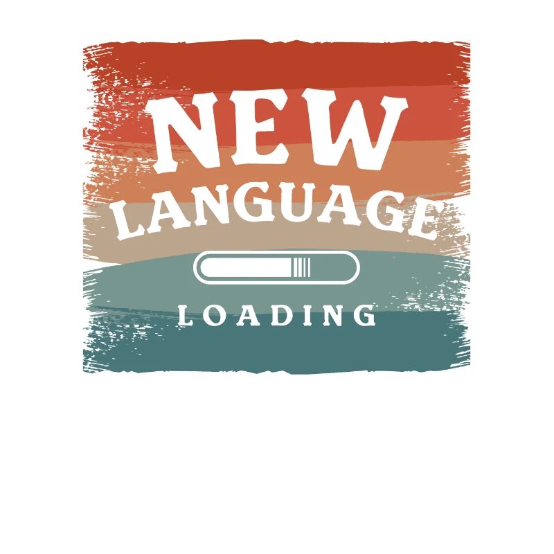 Neue Sprache wird geladen Linguistisch zweisprachig