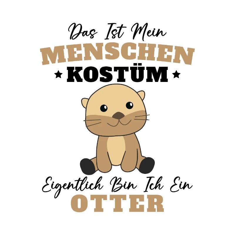 Menschen Kostüm Ich bin ein Otter