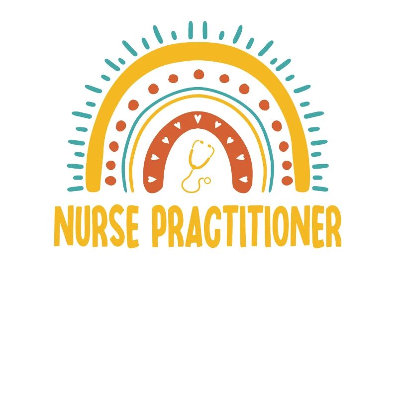Krankenschwester Practitioner Boho Rainbow