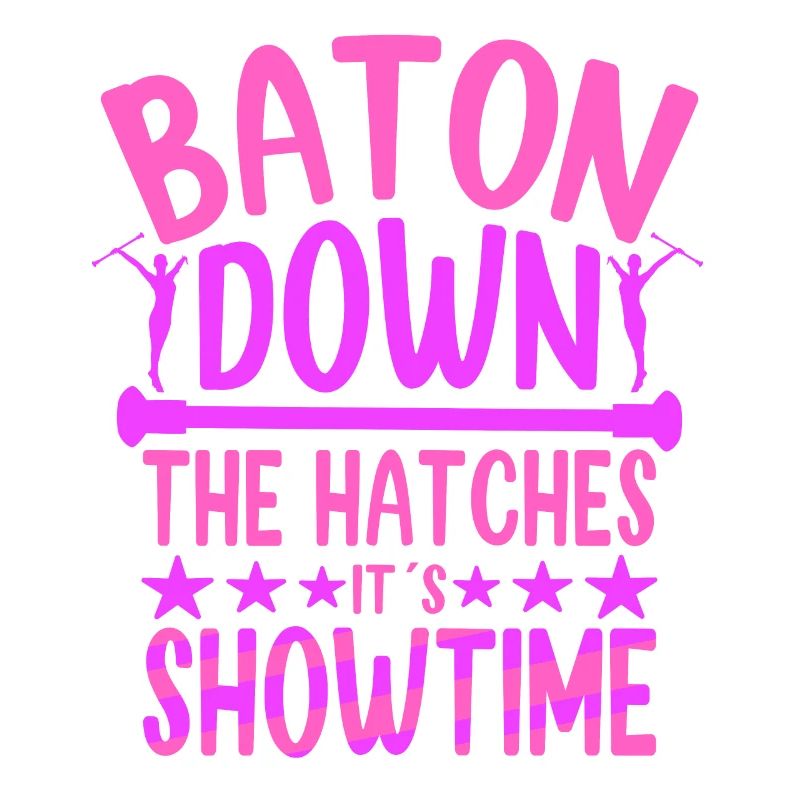 Bâton virevoltant dans les écoutilles C’est l’heure du spectacle