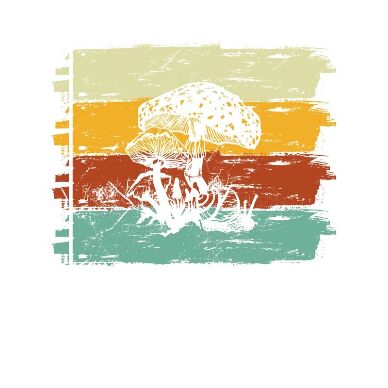 Mushroom Mushrooms Boletus Toadstool Retro Gift