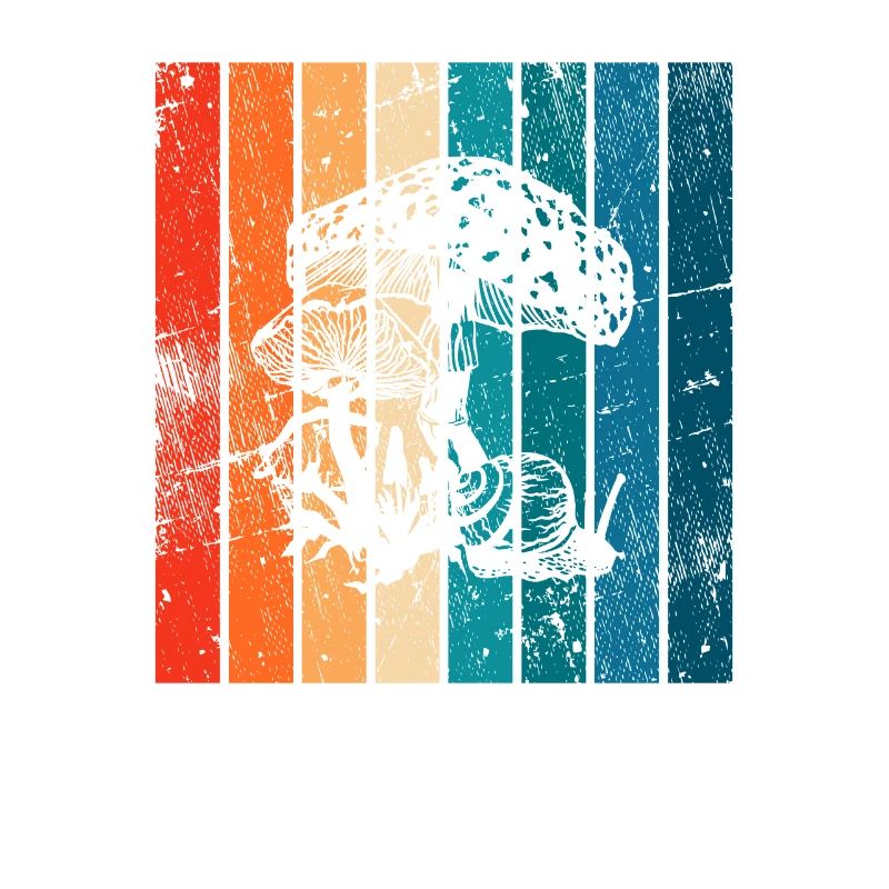Mushroom Mushrooms Boletus Toadstool Retro Gift