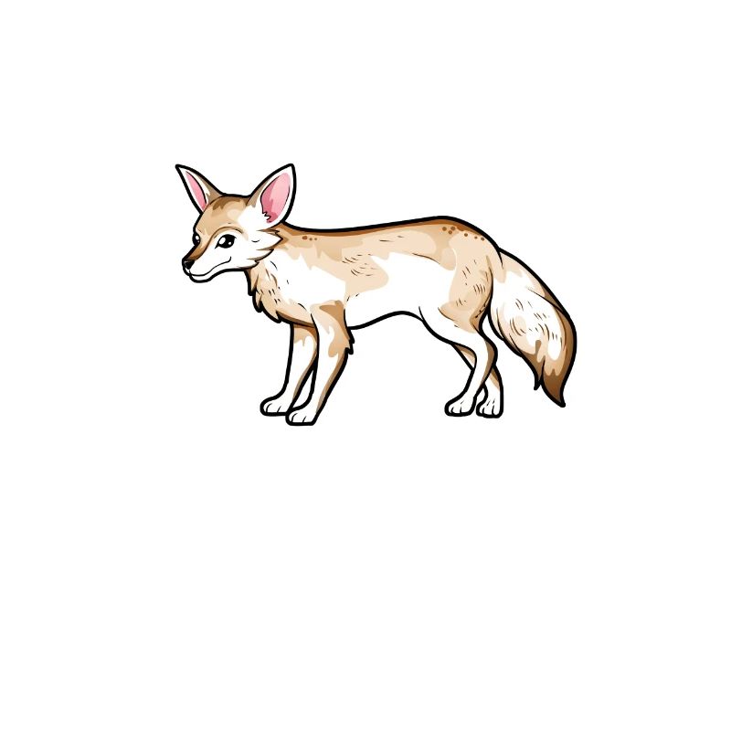 Zeichnung eines Blassfuchs