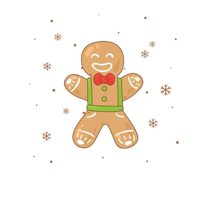 Gingerbread Man cuisant de drôles de biscuits de Noël